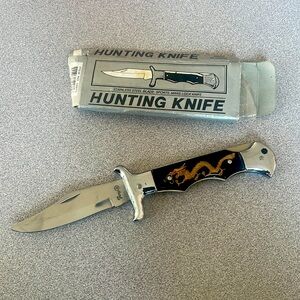 Classic FURY stainless steel blade Sports Man’s Lock Hunting Knife - 8.25 in